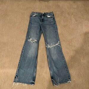 zara ripped jeans